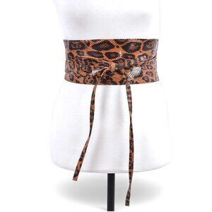 BNWT Leopard Printed  Obi Belt Wrap Around Fashion Belt